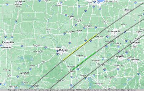 Total Solar Eclipse 2024 Path Map Illinois - Vonny Marsiella