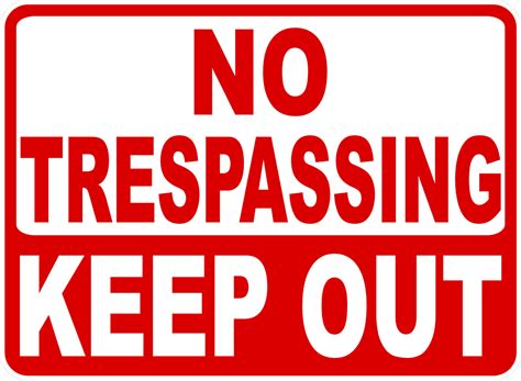 No Trespassing Keep Out Sign – Signs by SalaGraphics