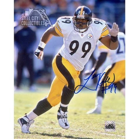 Levon Kirkland Autographed Pittsburgh Steelers 8x10 Photo (White Jersey) SCC COA | Steel City ...