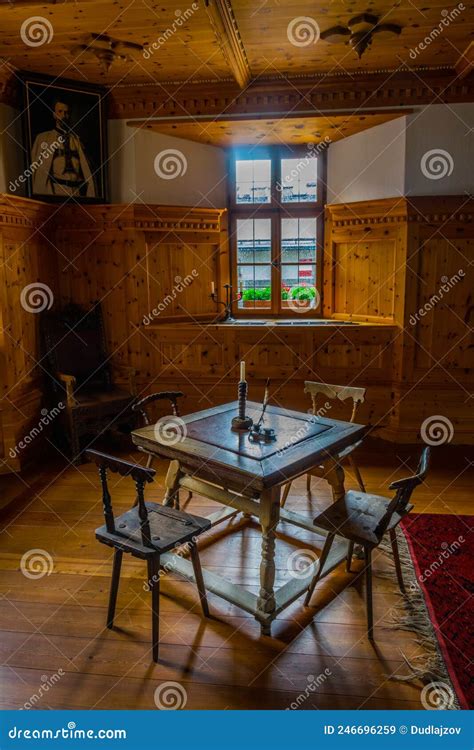 WERFEN, AUSTRIA, JULY 2, 2016: View of an Interior of the Hohenwerfen Castle in Austria....IMAGE ...