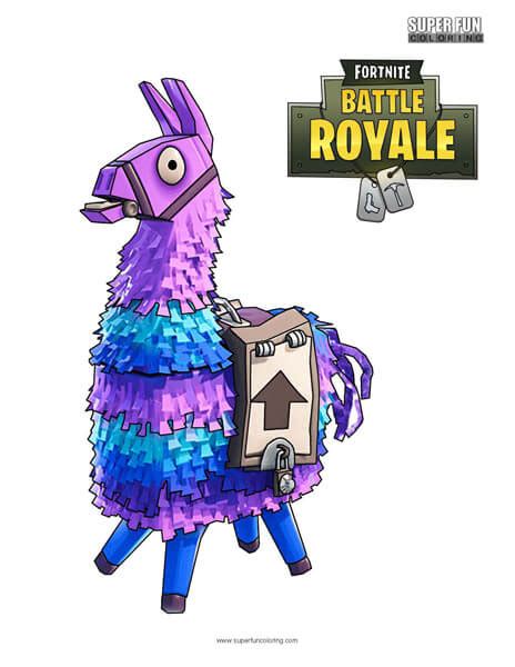 Llama Fortnite Coloring Page - Super Fun Coloring