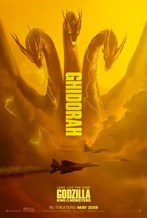 Godzilla: King of the Monsters Posters Unleash Ghidorah & Mothra