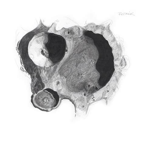 Moon Crater Drawing