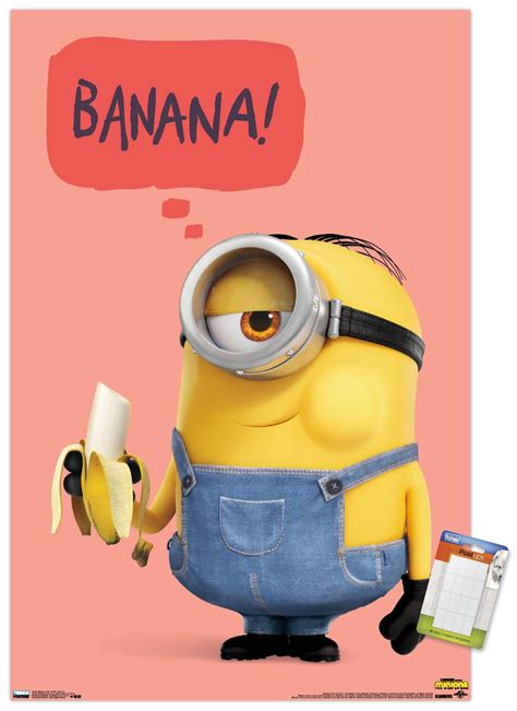 Illumination Minions: Rise Of Gru - Banana Wall Poster, 14.725" x 22.375" - Walmart.com