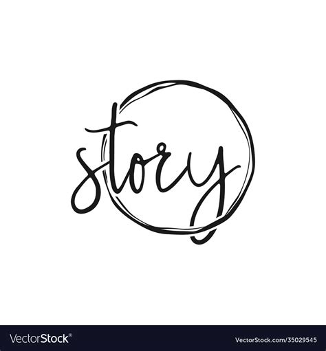 Story logo simple minimalist abstract design Vector Image