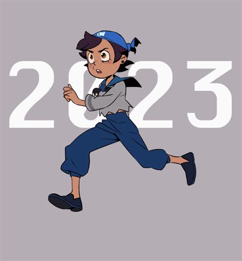cartoon character running in the air with numbers on it's back and an image of person
