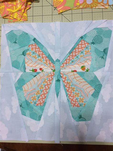 foundation paper pieced butterfly quilt block. pattern from ...