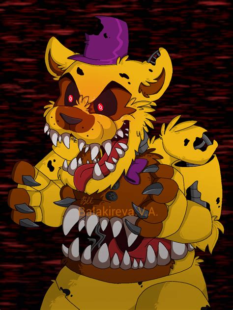 Nightmare Fredbear by PinkFlam17 on DeviantArt