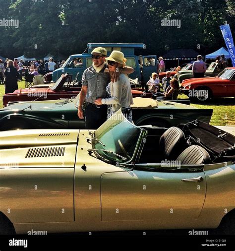 Classic car show in Hampshire England Stock Photo - Alamy