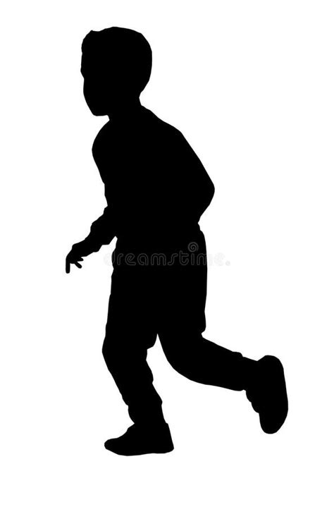 Vector Kids Running Silhouette : Browse our children running silhouette images, graphics, and ...