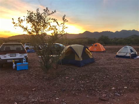 Lake pleasant , Arizona - November 2018 : camping