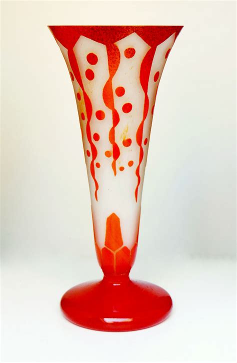 Art Deco Vase by CHARDER Charles SCHNEIDER c. 1925 | Art déco, Verre ...