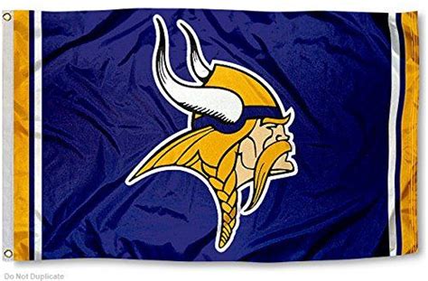 Amazon.com : Minnesota Vikings Large NFL 3x5 Flag : Sports Fan Outdoor Flags : Sports & Outdoors ...