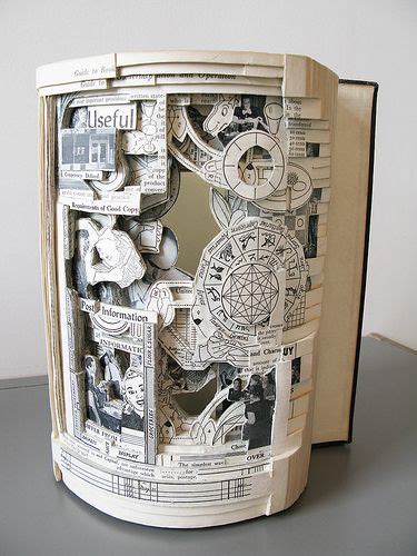 Book Art…art carved out of books! | Book art, Book crafts, Paper art ...