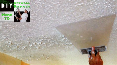 How to match knockdown texture on a drywall ceiling repair | Tips-Tricks-Tools