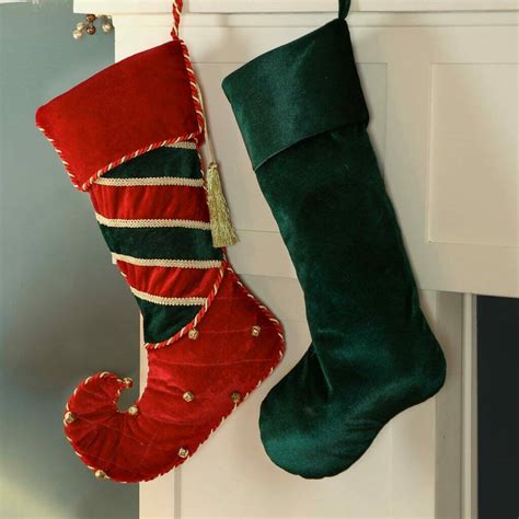 A Couple's Luxury Velvet Christmas Stocking Set By Dibor ...