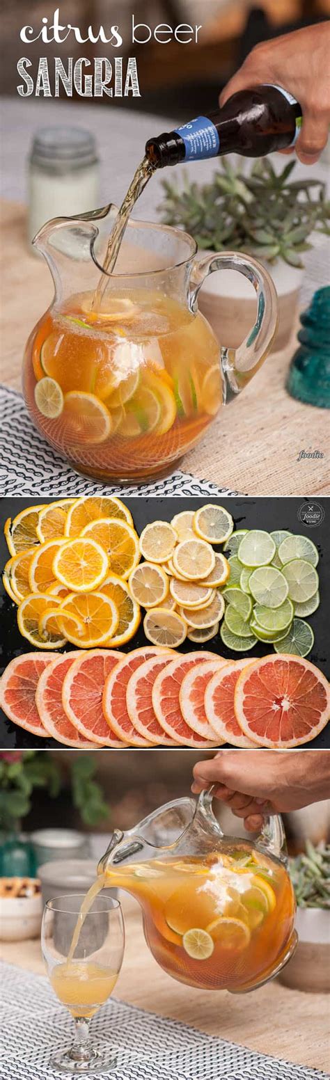 Citrus Beer Sangria Recipe - Self Proclaimed Foodie