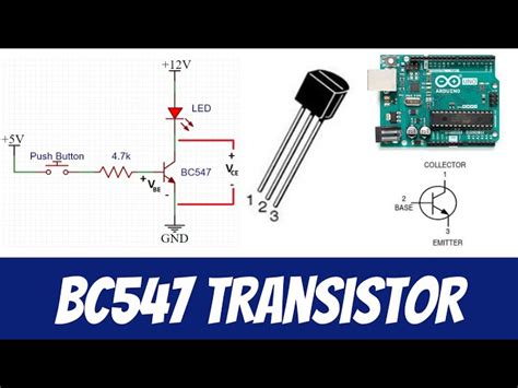 BC547 NPN Transistor As A Switch Arduino Example With LED