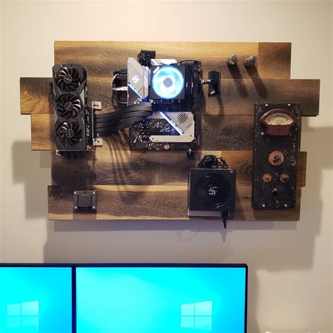 Finally finished my wall-mount pc. : buildapc