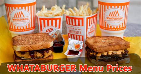 Whataburger Menu Prices - Breakfast to Dinner | AllMenuPriceS