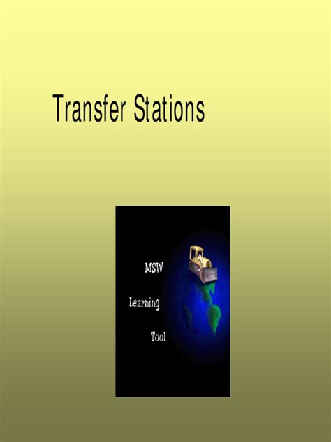 Transfer Station | PDF | Trailer (Vehicle) | Business