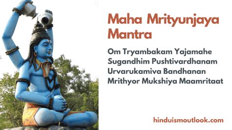 Maha Mrityunjaya Mantra Lyrics in English with Meaning- Om Tryambakam ...