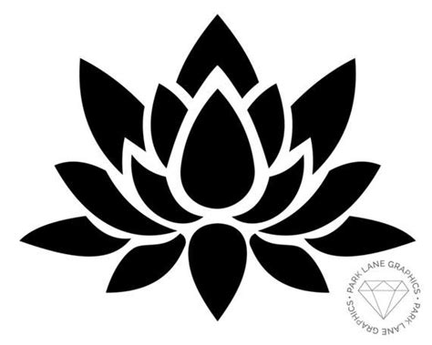 Lotus Flower Vinyl Sticker Decal Gardening Laptop MacBook | Etsy in 2021 | Flower silhouette ...