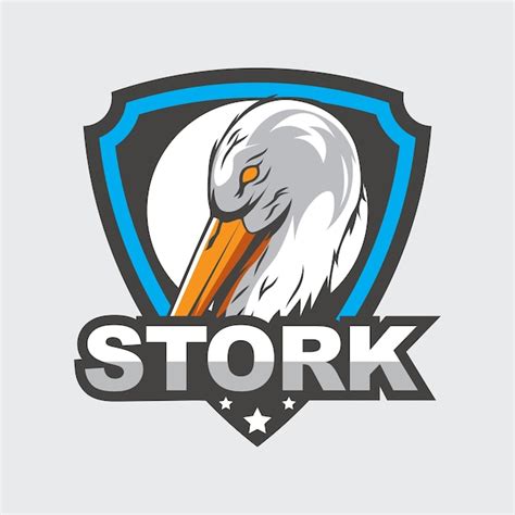 Premium Vector | Stork logo