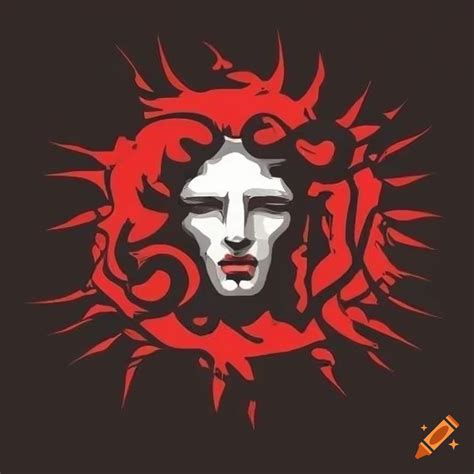 Minimalist logo of helios, the greek god