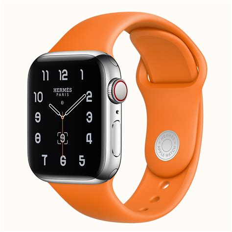 Hermes Orange Sport Band 44mm M/L for Apple Watch - Zadigg