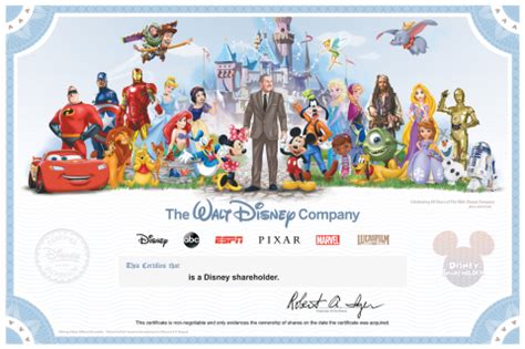 New Disney Shareholder Certificate Celebrates Nine Decades of The Walt Disney Company - The Walt ...