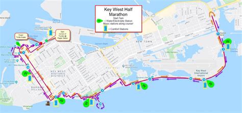 Key West Half Marathon & 5K - Course map | Key West Half Marathon