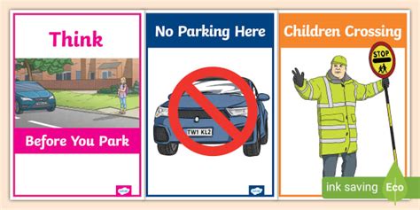 School Parking Signs (Teacher-Made) - Twinkl