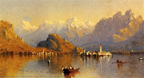 Museum Art Reproductions | Lake Maggiore by Sanford Robinson Gifford (1823-1880, United States ...