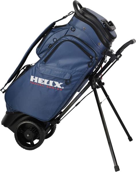 Buy Helix Golf Stand Bag with Wheels, Retractable Golf Carry Bag for Travel, Large Capacity ...