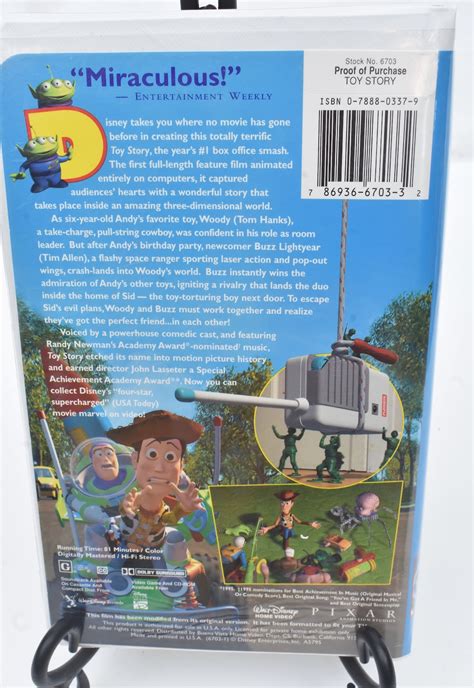 Rare Original Toy Story VHS 1995 6703 Walt Disney Pixar - Etsy UK