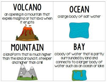 Landforms and Bodies of Water Activity Pack