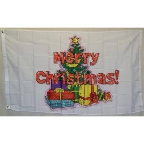 Merry Christmas With Gifts Flag 3 X 5 ft. Standard - Ultimate Flags