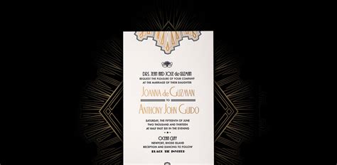 Art Deco Wedding Invitation | Atelier Isabey