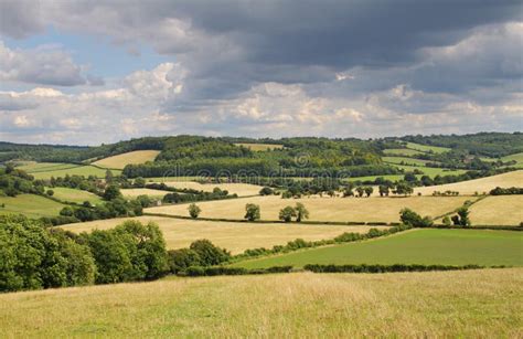 An English Rural Landscape in Summer Stock Photo - Image of farmimg, fields: 10316884