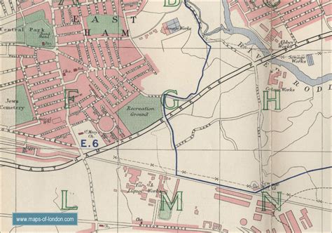 Map of East Ham, London
