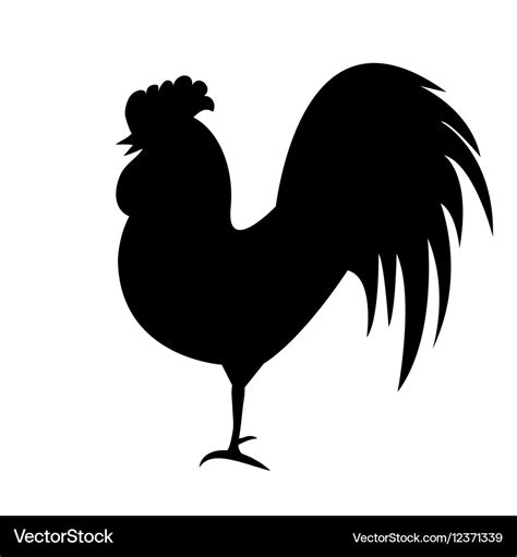 Rooster Silhouette Outline