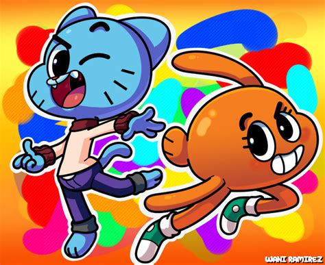 Gumball and Darwin by WaniRamirez on DeviantArt