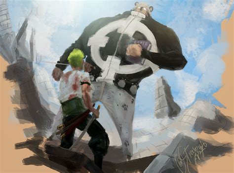 Zoro vs Kuma by StrayzinhoArt on DeviantArt