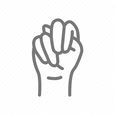 Asl, n, hand, letter n, sign language, alphabet icon - Download on ...