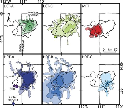 Caldera map and areal distributions of major caldera-forming eruptions... | Download Scientific ...