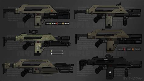 Customisable Pulse Rifles by S-H-0-D-A-N on DeviantArt