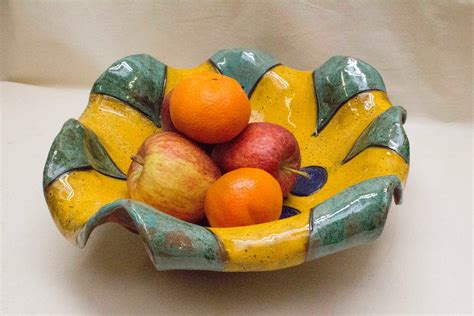 Fruit bowl Unique Ceramic Handmade pottery Contemporary | Etsy