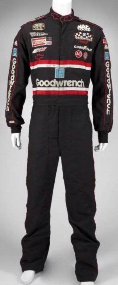 Black Dale Earnhardt Sr. Firesuit Racing Gear, Nascar Racing, Nascar ...