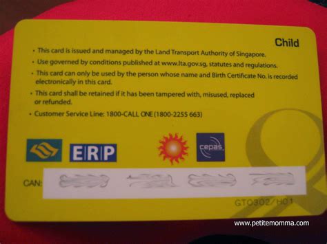 Singapore: TransitLink Child Concession Card